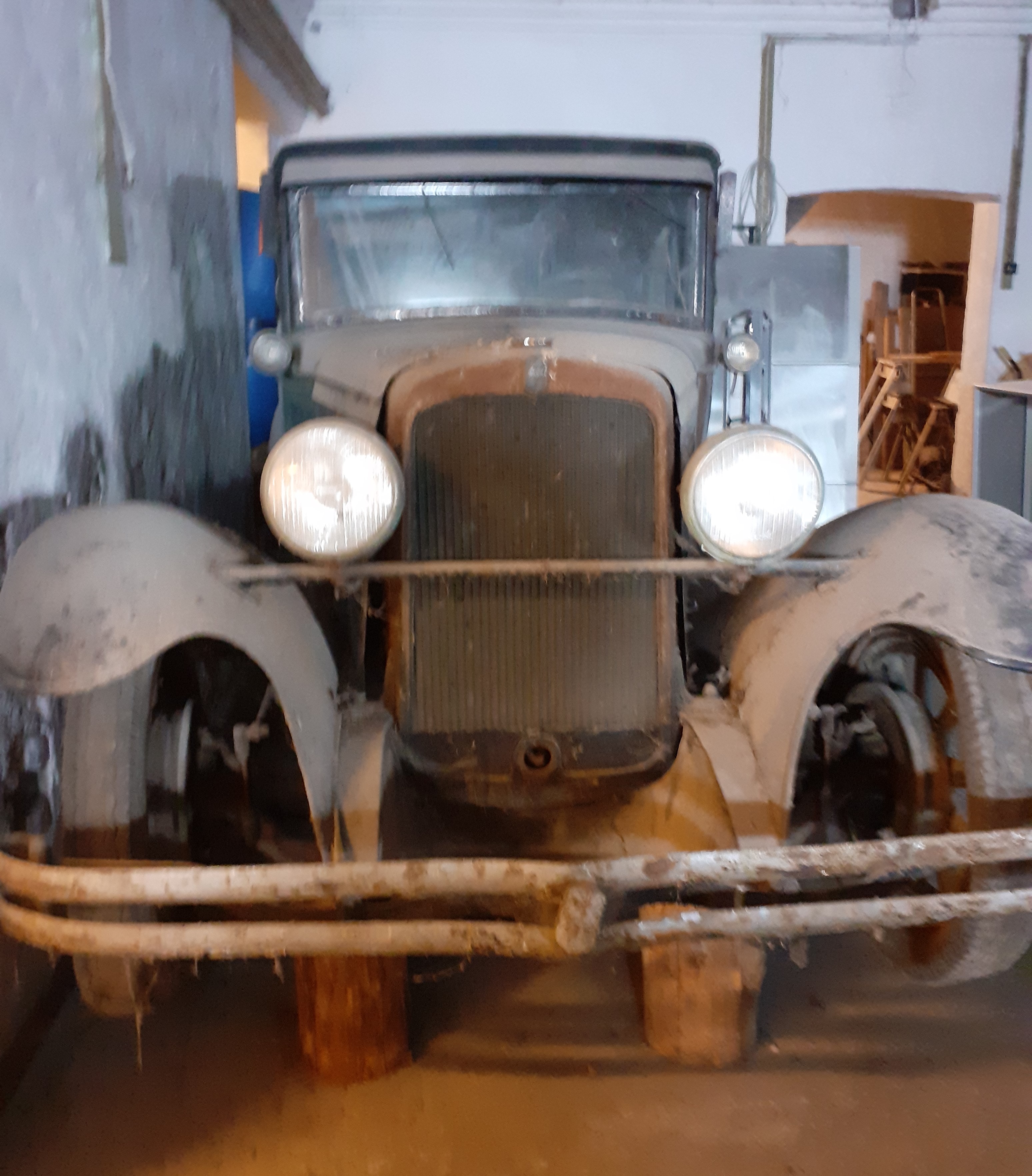 Her stod den i mange år indtil til vi fik den
